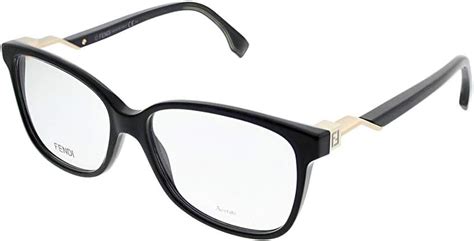 FENDI Rectangular Eyeglasses FF0232 807 Black/Gold 53mm 232